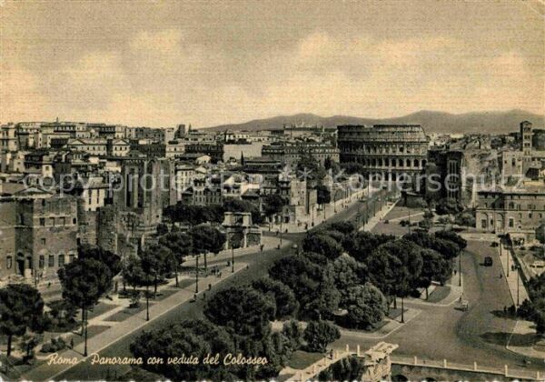 Roma Rom Panorama con veduta del Colosseo