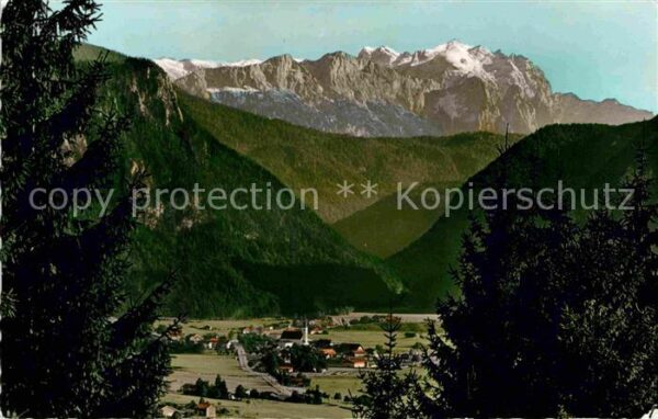 Inzell Gesamtansicht Luftkurort Blick zur Reit