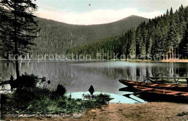 Bayerisch Eisenstein Grosser Arbersee mit Seewand Bayerische