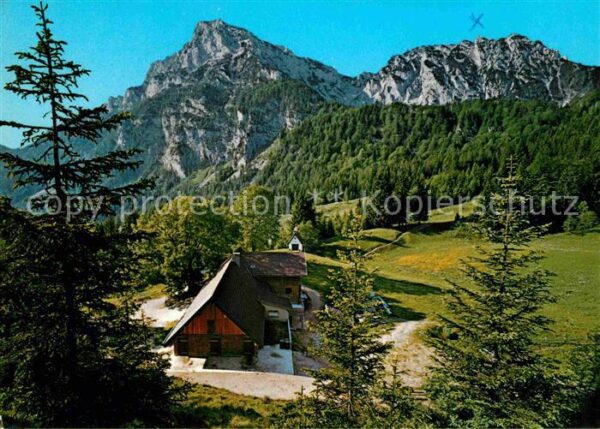 Piding Steineralm mit Hochstaufen und Mittelst