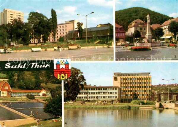 Suhl Thueringer Wald Hochhaus Hotel Thüringen Tourist Waffen