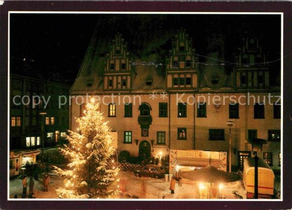 Meissen Elbe Sachsen Weihnachtsmarkt Christbaum