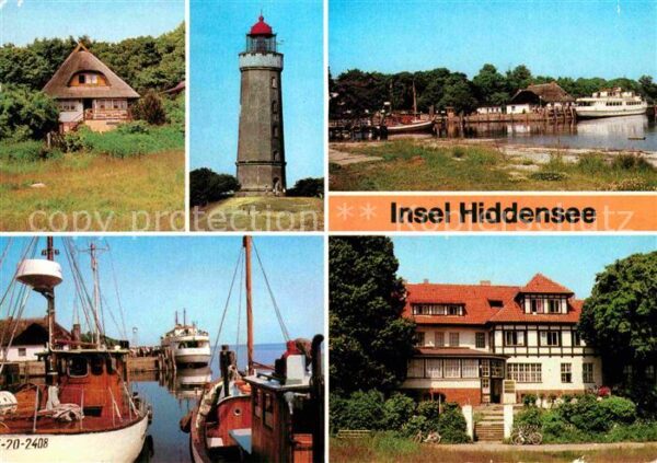 Kloster Hiddensee Fischerhaus Leuchtturm Anlegestelle Haf
