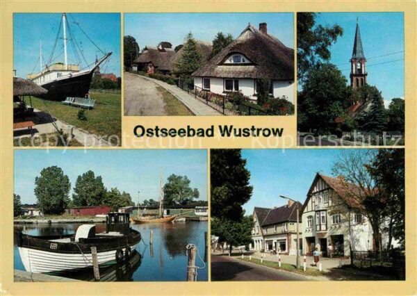 Wustrow Ostseebad Ferienschiff Neue Strasse Kirche Fische