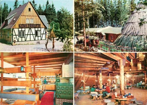 Sosa Erzgebirge Konsum Gaststätten Köhlerhütte und Meil