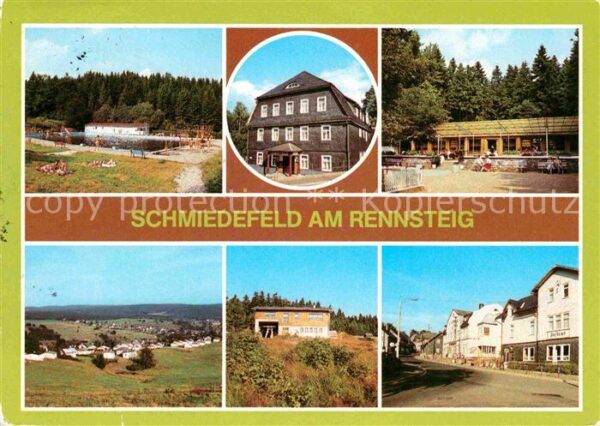 Schmiedefeld Rennsteig Waldbad Gaststätte Cafe Bungalowsiedlun