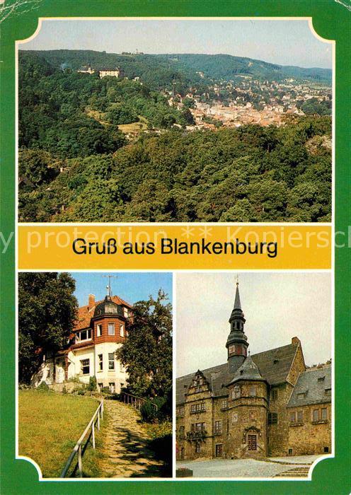 Blankenburg Harz Blick vom Grossvaterfelsen Gaststätte G