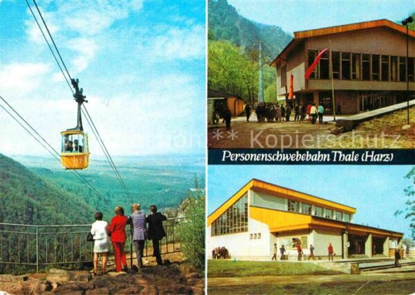 Thale Harz Blick von der Bergstation Talstation