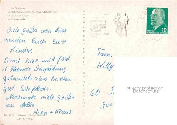 Erfurt Stadtpark Bahnhofsplatz HO Hotel Erfurt – Bild 2