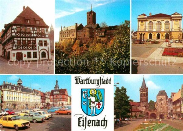 Eisenach Thueringen Lutherhaus Wartburg Landestheater Museu