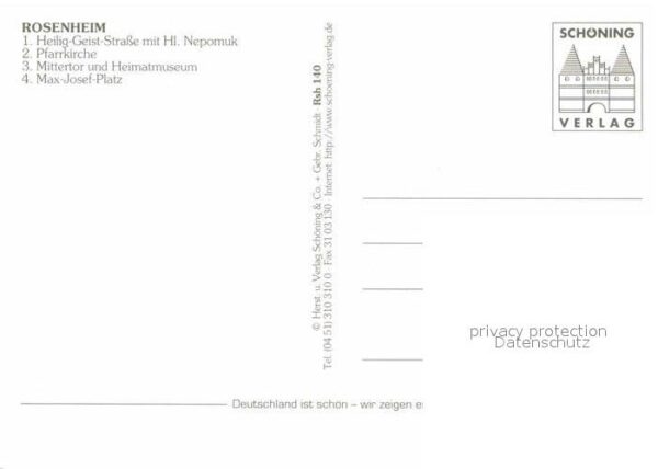 Rosenheim Bayern Heilig Geist Strasse Hl Nepomuk Pfarrki – Bild 2