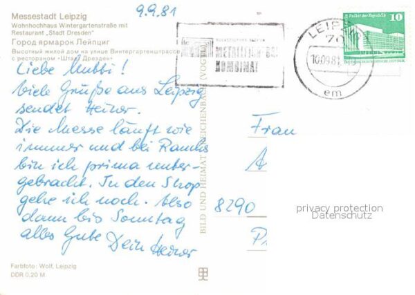 Leipzig Wohnhochhaus Wintergartenstrasse Restau – Bild 2