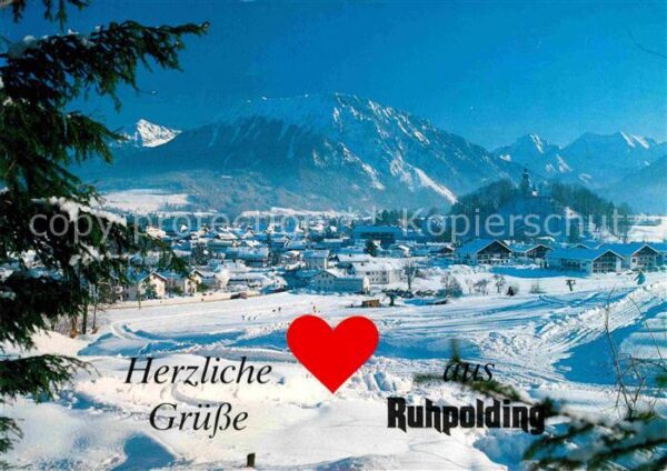 Ruhpolding Winterpanorama Alpen