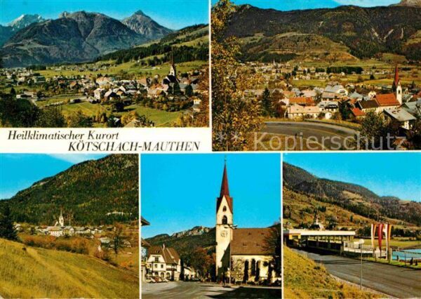 Koetschach-Mauthen Kaernten Gesamtansicht Heilklimatischer Kurort A