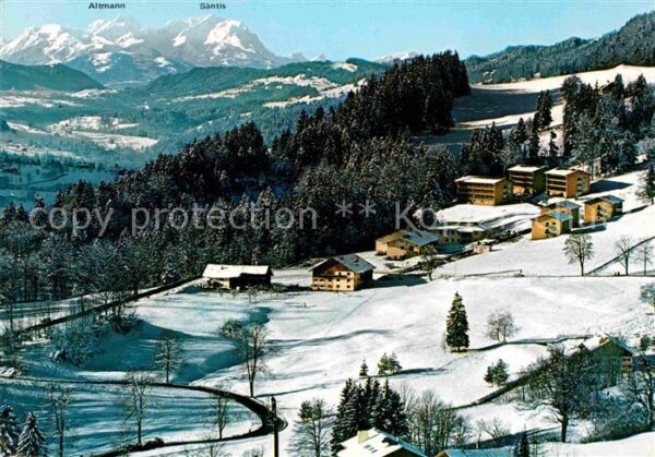 Oberstaufen Allgäuer Kuranstalt Malas Winterpanoram