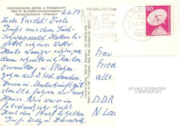St Blasien Menzenschwand Hinterdorf Kneipp Kurort – Bild 2