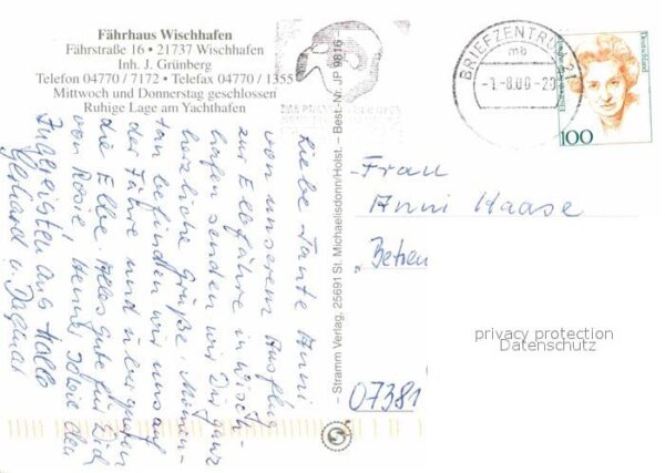 Wischhafen Fährhaus Fähre Yachthafen – Bild 2