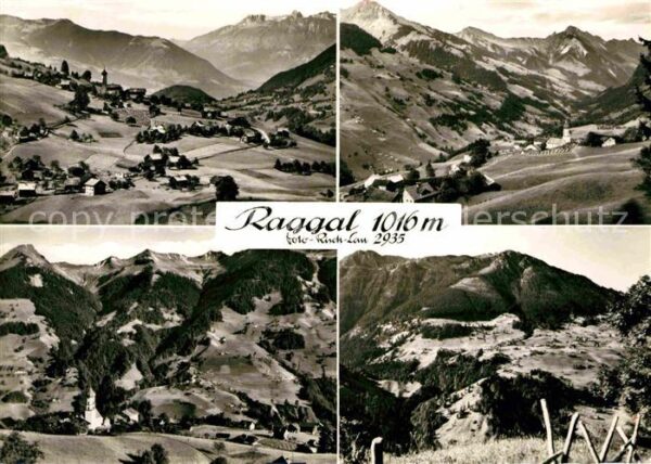 Raggal Panorama Grosses Walsertal Alpen