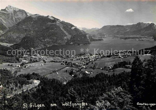 St Gilgen Salzkammergut Gesamtansicht mit Alpenpanorama