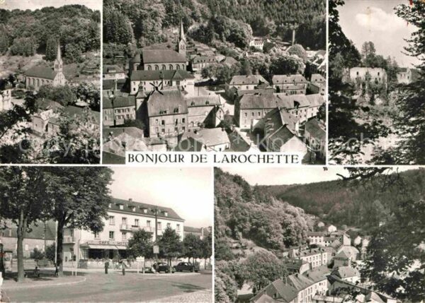 Larochette Luxembourg Teilansichten mit Kirche