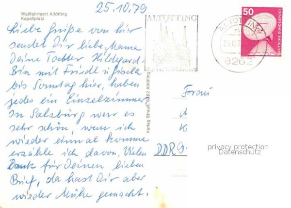 Altoetting Kapellplatz Kirce Wallfahrtsort Briefsc – Bild 2