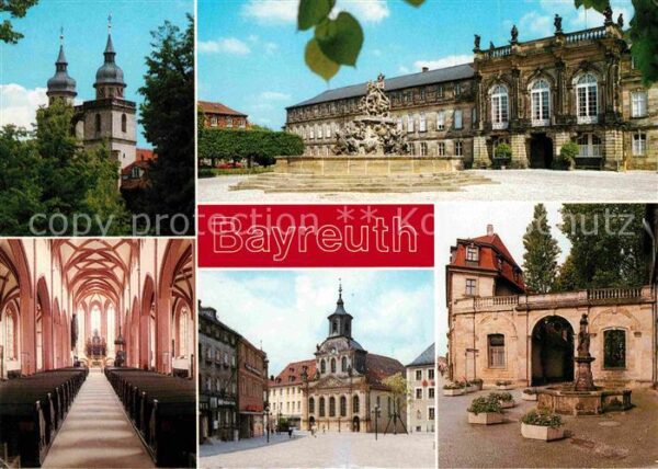 Bayreuth Stadtkirche Mittelschiff Neues Schloss