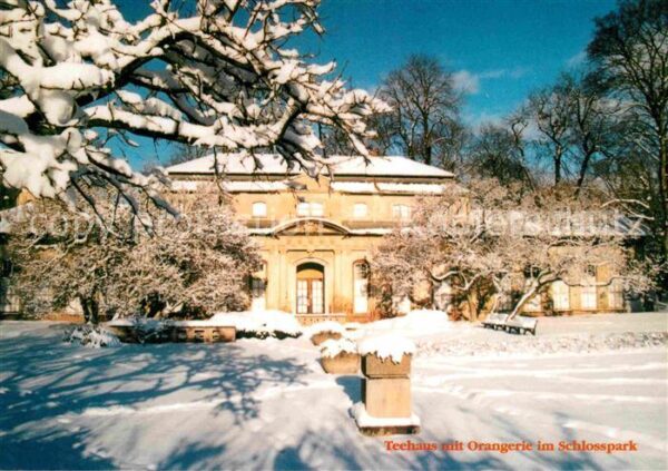 Altenburg Thueringen Teehaus mit Orangerie im Schlosspark im