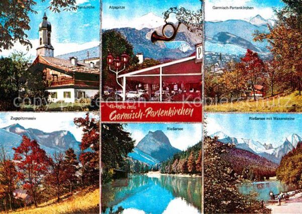 Garmisch-Partenkirchen Pfarrkirche Bauernhaus Posthorn Alpspit