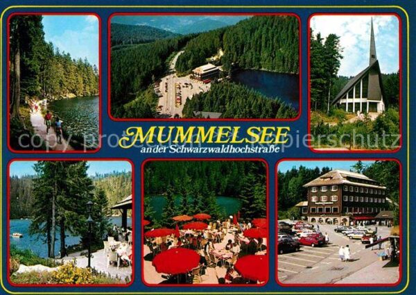 Mummelsee Wanderweg Gaststätte Terrasse Kirche Sc
