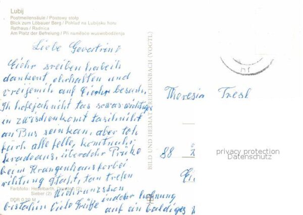 Loebau Sachsen Postmeilensäule Löbauer Berg Platz der – Bild 2