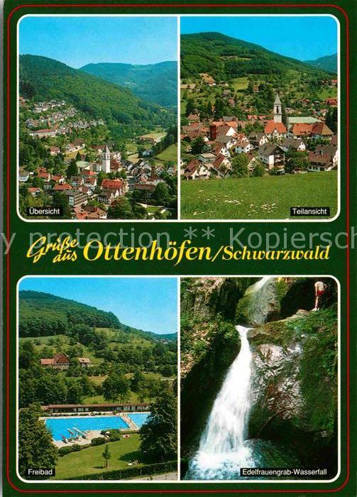 Ottenhoefen Schwarzwald Teilansichten Edelfrauengrab Wasserfall