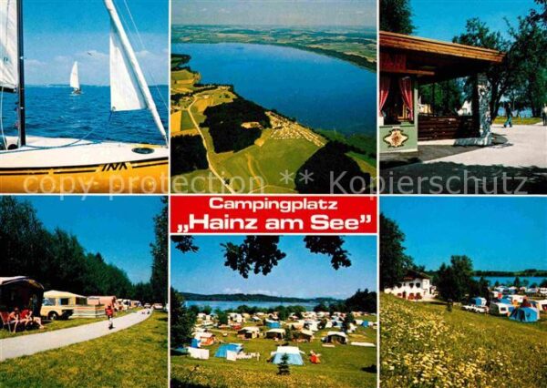 Petting Waginger See Fliegeraufnahme Campingplatz Hainz am S