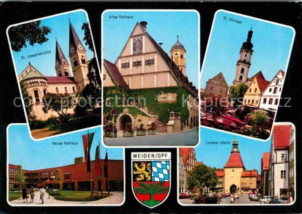 Weiden Oberpfalz St Josephskirche Altes Rathaus St Miche