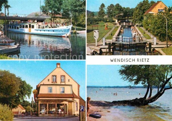 Wendisch Rietz Scharmützelsee Ausflugsdampfer Schleuse