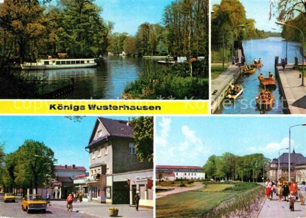 Koenigs-Wusterhausen Dahmepartie Schleuse Neue Mühle Bahnhof