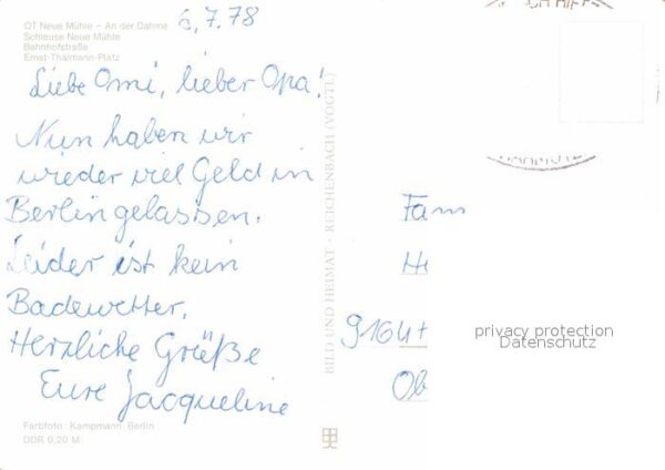 Koenigs-Wusterhausen Dahmepartie Schleuse Neue Mühle Bahnhof – Bild 2