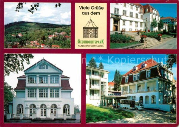 Bad Gottleuba-Berggiesshuebel Panorama Kurmittelhaus Kinderhaus Herz