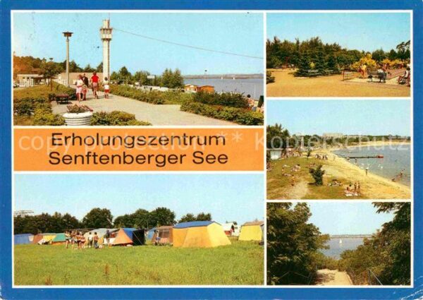 Senftenberg Niederlausitz Grosskoschen Strandpromenade Sportanlag