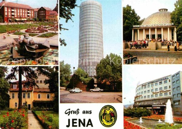 Jena Thueringen Platz der Kosmonauten Uni Hochhaus Zeis