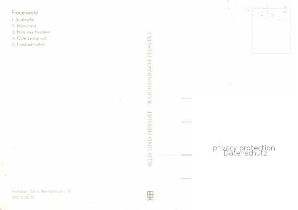 Frauenwald Thueringen Südstrasse Monument PdF Cafe Lenkgrund – Bild 2