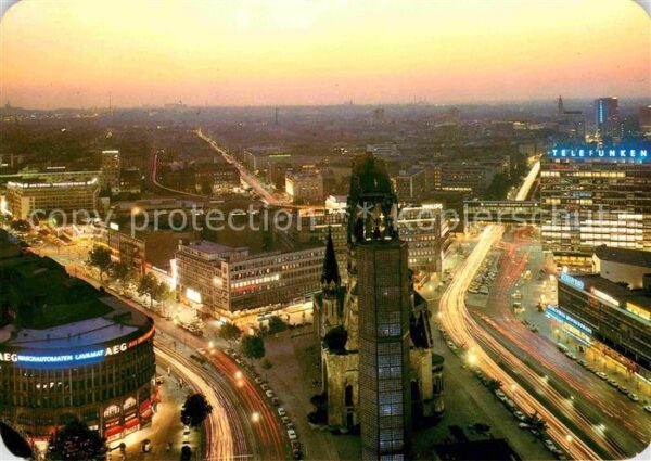 Berlin Blick vom Europa Center auf die Kaiser