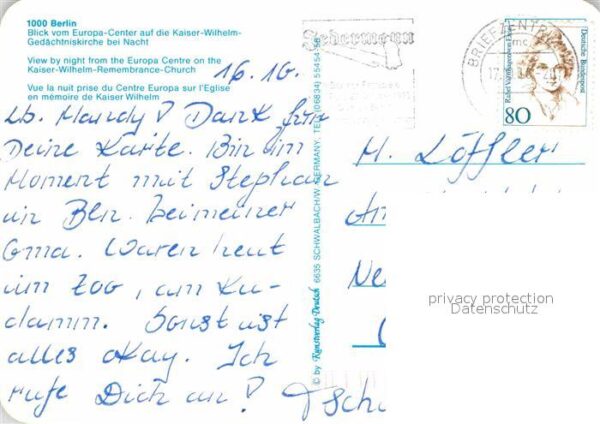 Berlin Blick vom Europa Center auf die Kaiser – Bild 2