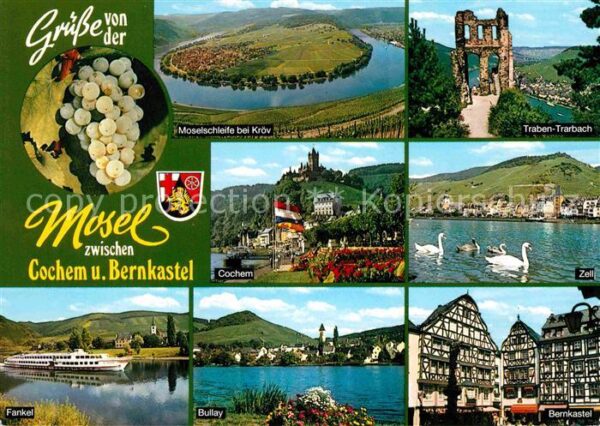 Cochem Mosel Moselschleife Traben Trarbach Burg Coch
