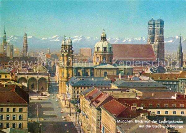 Muenchen Blick von der Ludwigskirche