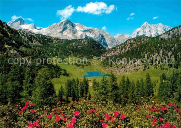 Funtensee mit Gr Hundstod Schneiber und Watzmann