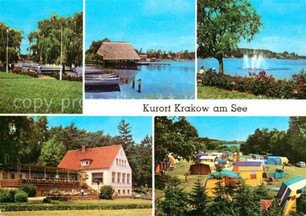 Krakow See Dampferanlegestelle Fischerhaus Seeblic
