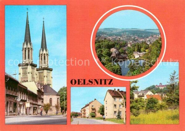 Oelsnitz Vogtland Adorfer Str Teilansicht Strasse des Fri