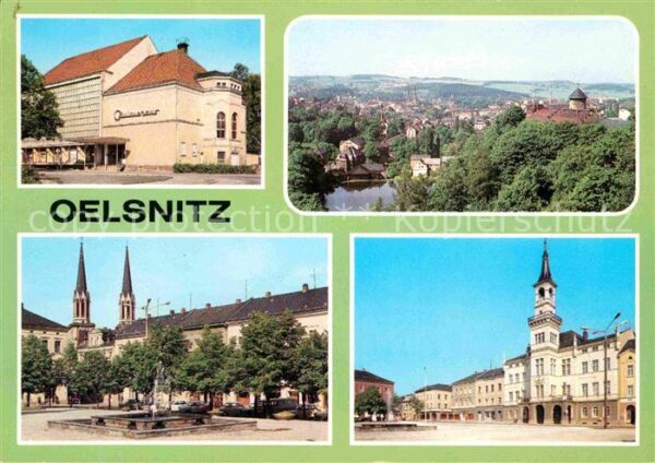 Oelsnitz Vogtland Kulturhaus Panorama Ernst Thälmann Plat