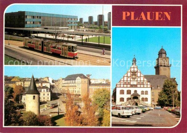 Plauen Vogtland Oberer Bahnhof Otto Grotewohl Platz Rat