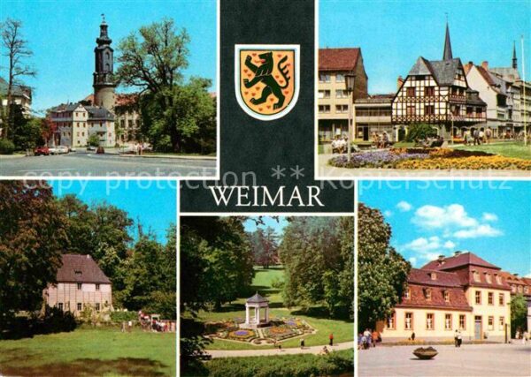 Weimar Thueringen Schloss Markt Goethes Gartenhaus Schlos